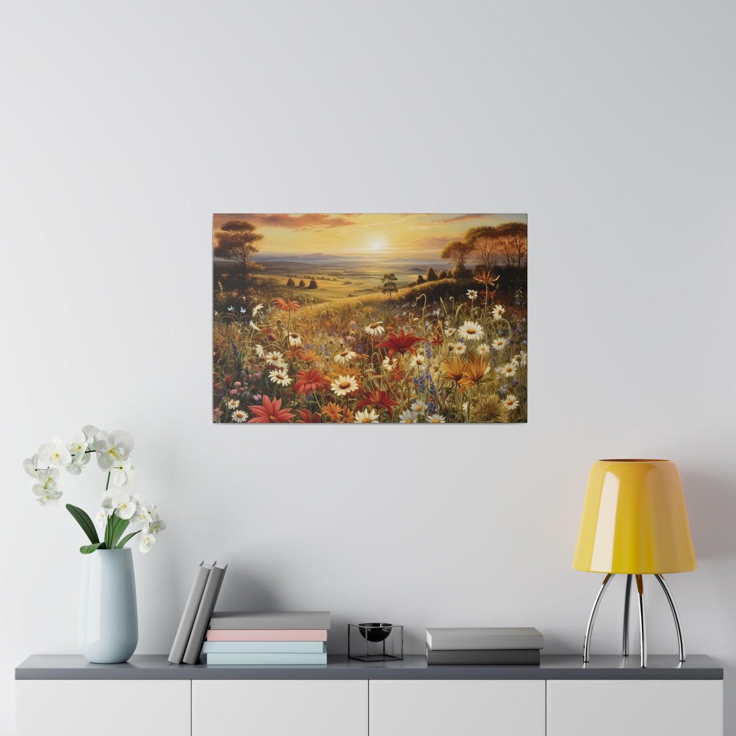 Autumn Elegance: Wildflower Sunset