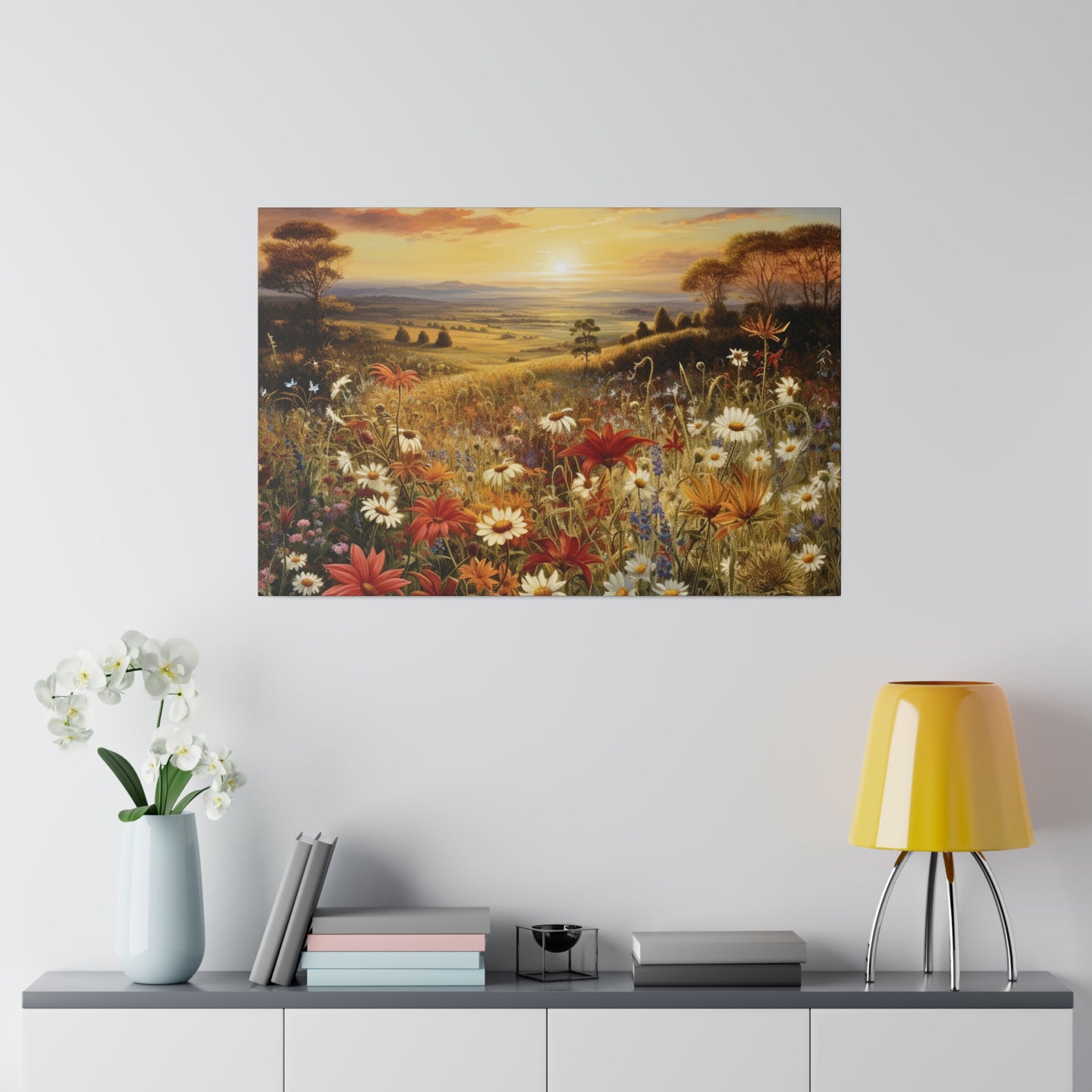 Autumn Elegance: Wildflower Sunset