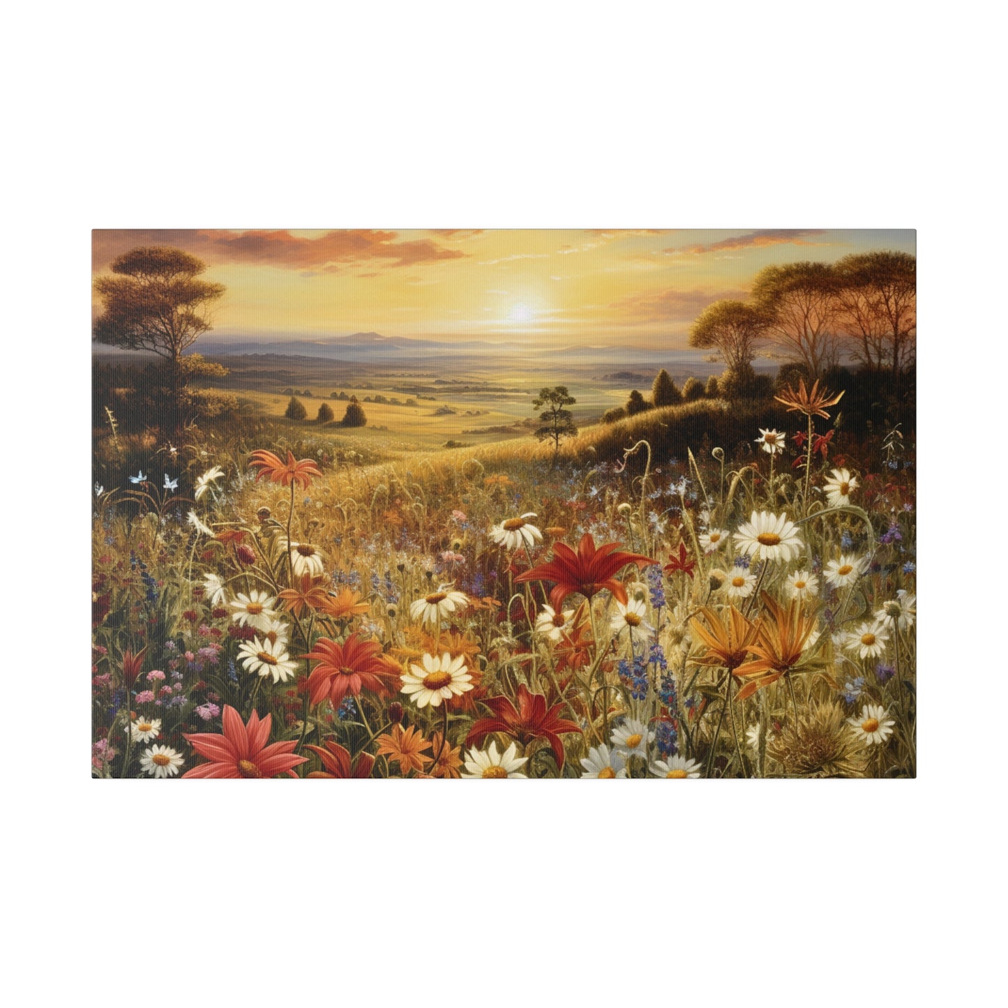 Autumn Elegance: Wildflower Sunset