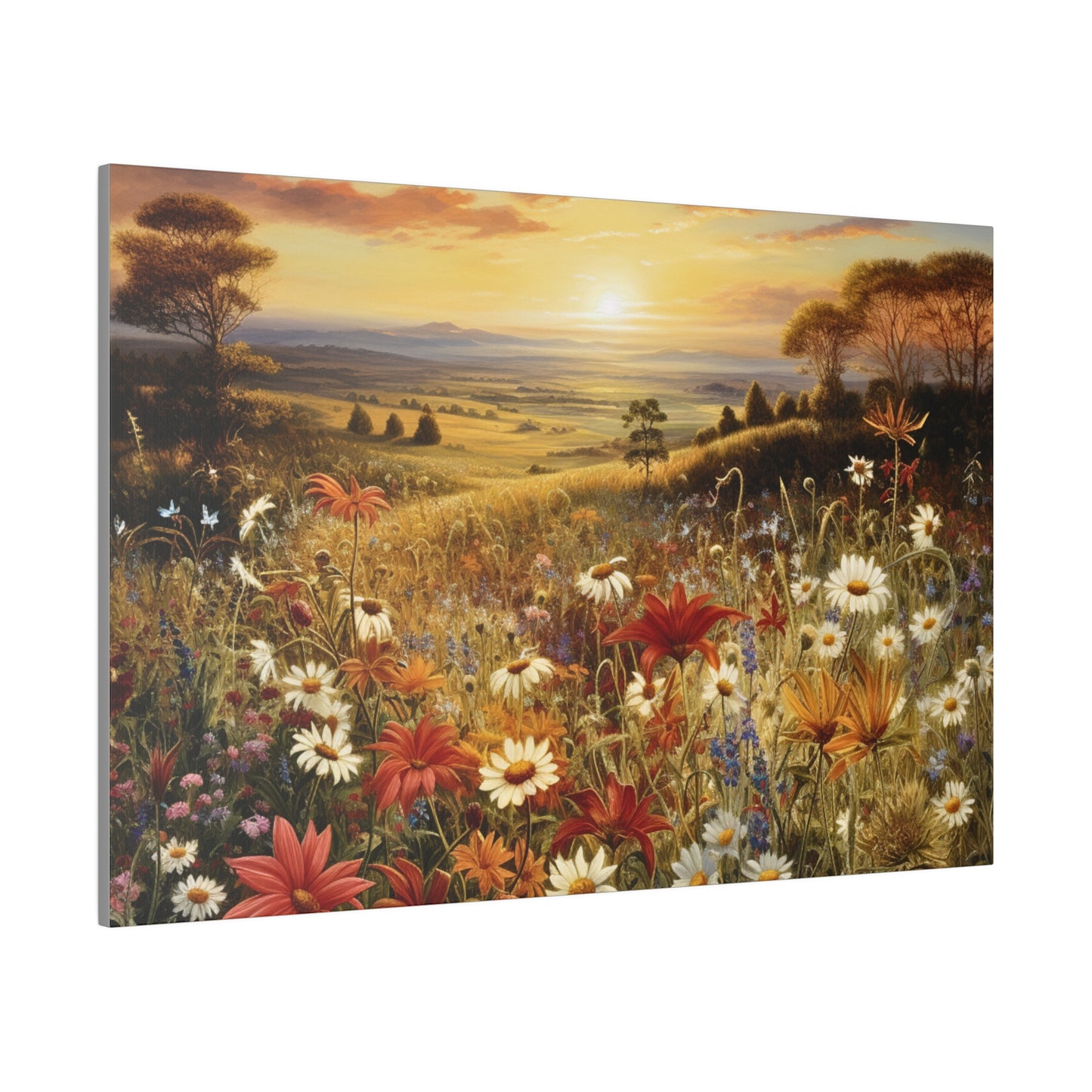 Autumn Elegance: Wildflower Sunset