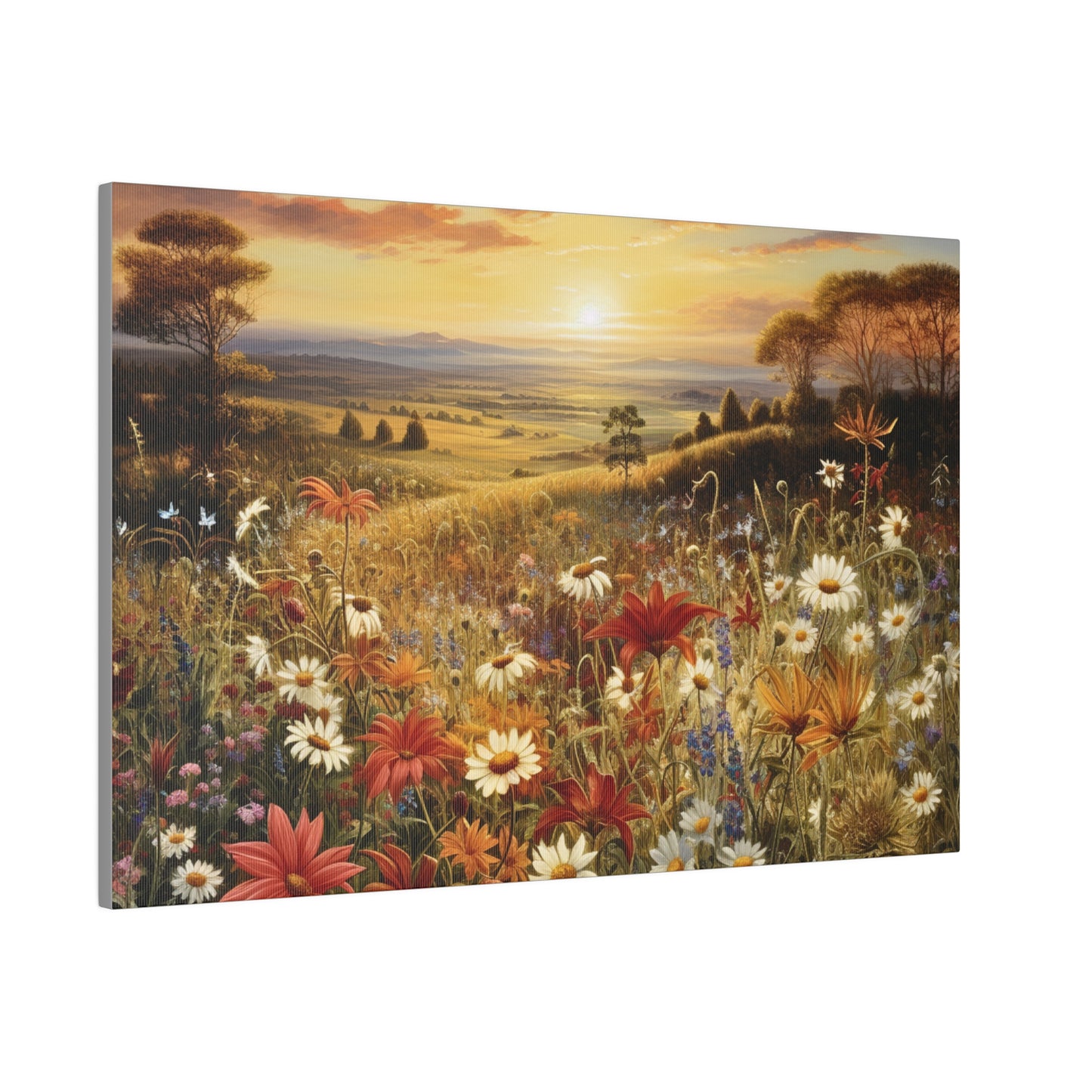 Autumn Elegance: Wildflower Sunset