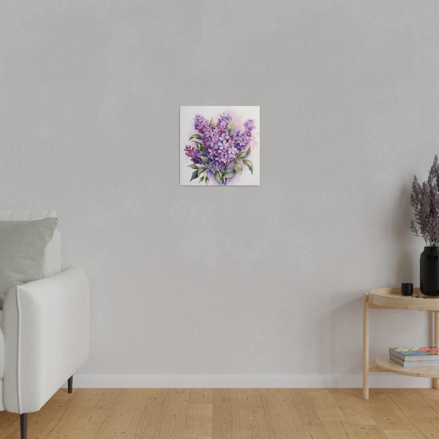 Lilac Dreams: Fragrant Blooms Stretched Canvas Wall Art