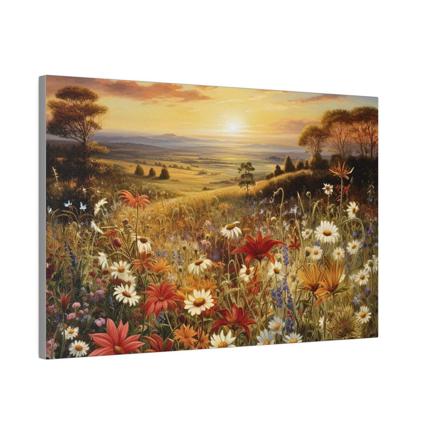 Autumn Elegance: Wildflower Sunset